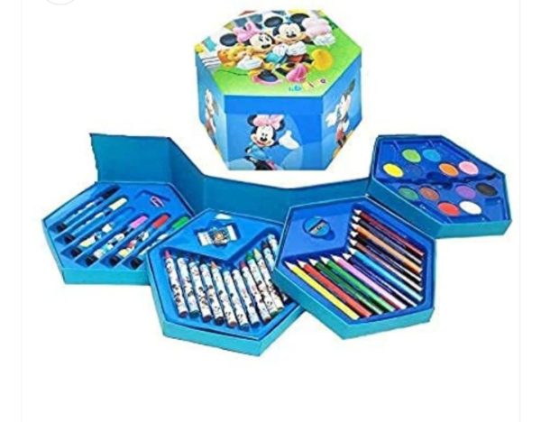 46 Pcs Painting Color Kit For Kids, Fun Disney/cartoon Character Art Set